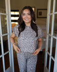 Priscilla Leopard Lounge Set