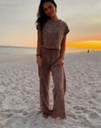 Priscilla Leopard Lounge Set