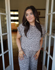 Priscilla Leopard Lounge Set