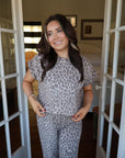 Priscilla Leopard Lounge Set