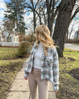 Sage Flannel Shacket top