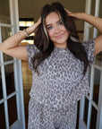Priscilla Leopard Lounge Set