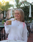 Lea Chunky Knit off-the-shoulder Sweater top PREORDER