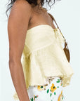 Beatrice Strapless Off Shoulder Ruched Tube Top