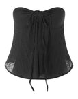 Beatrice Strapless Off Shoulder Ruched Tube Top