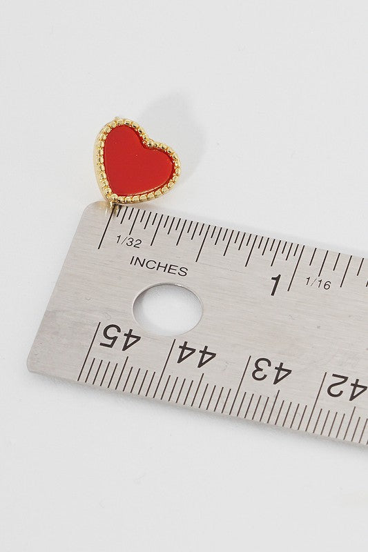 Heart Shaped Gold Dipped Earrings