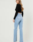 Distressed Wide Leg Jeans