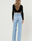 Distressed Wide Leg Jeans