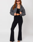 Tweed Crop Puffer Jacket