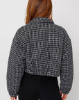 Tweed Crop Puffer Jacket