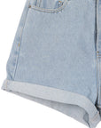 roll up denim shorts