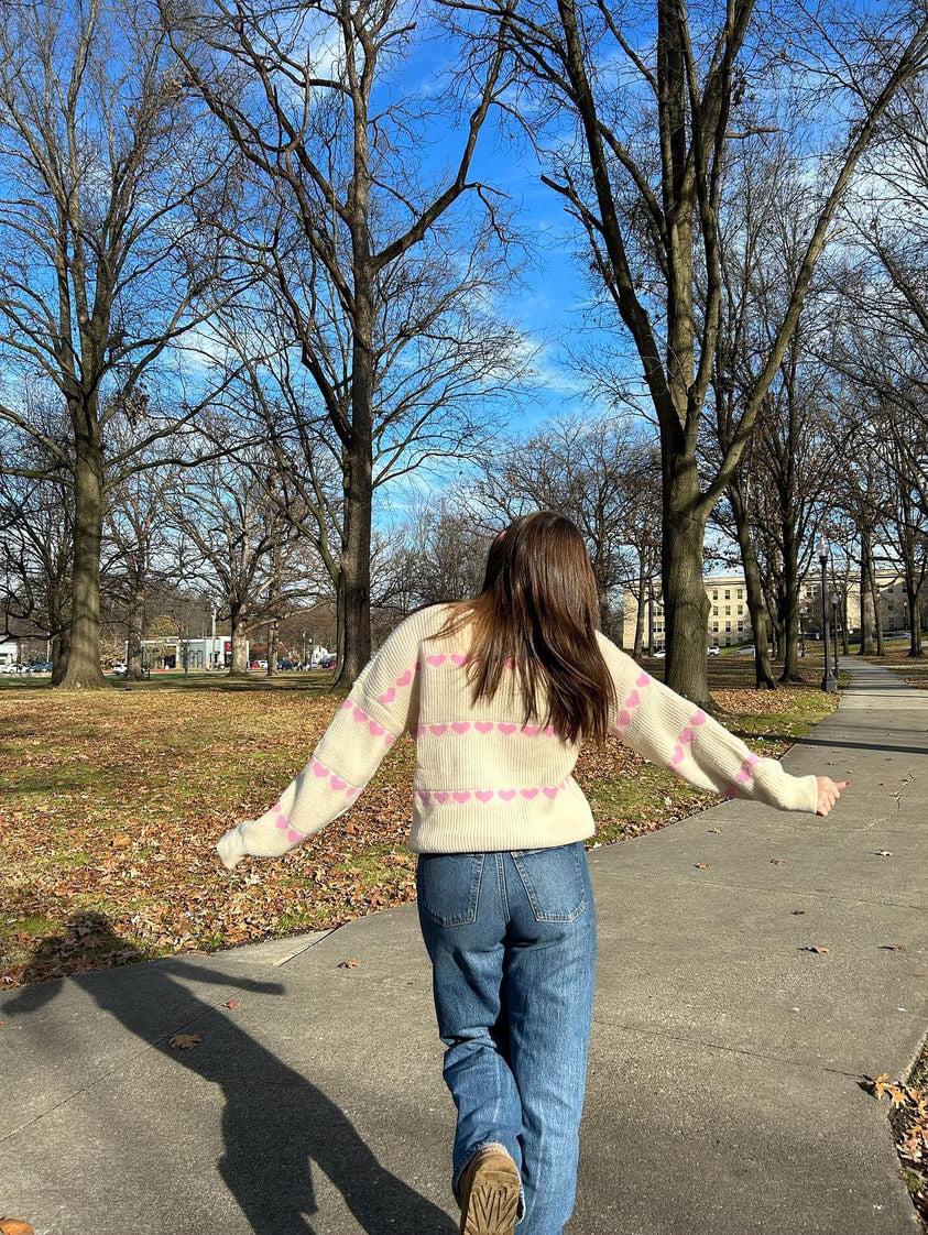 Heart on my Sleeve Sweater top