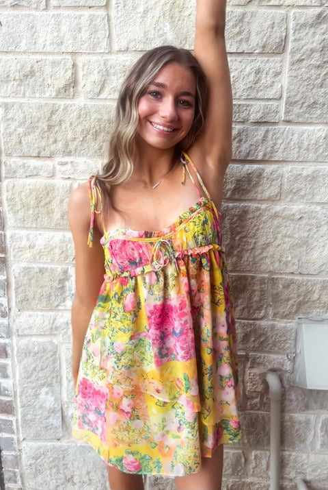 Tropical mini dress PREORDER