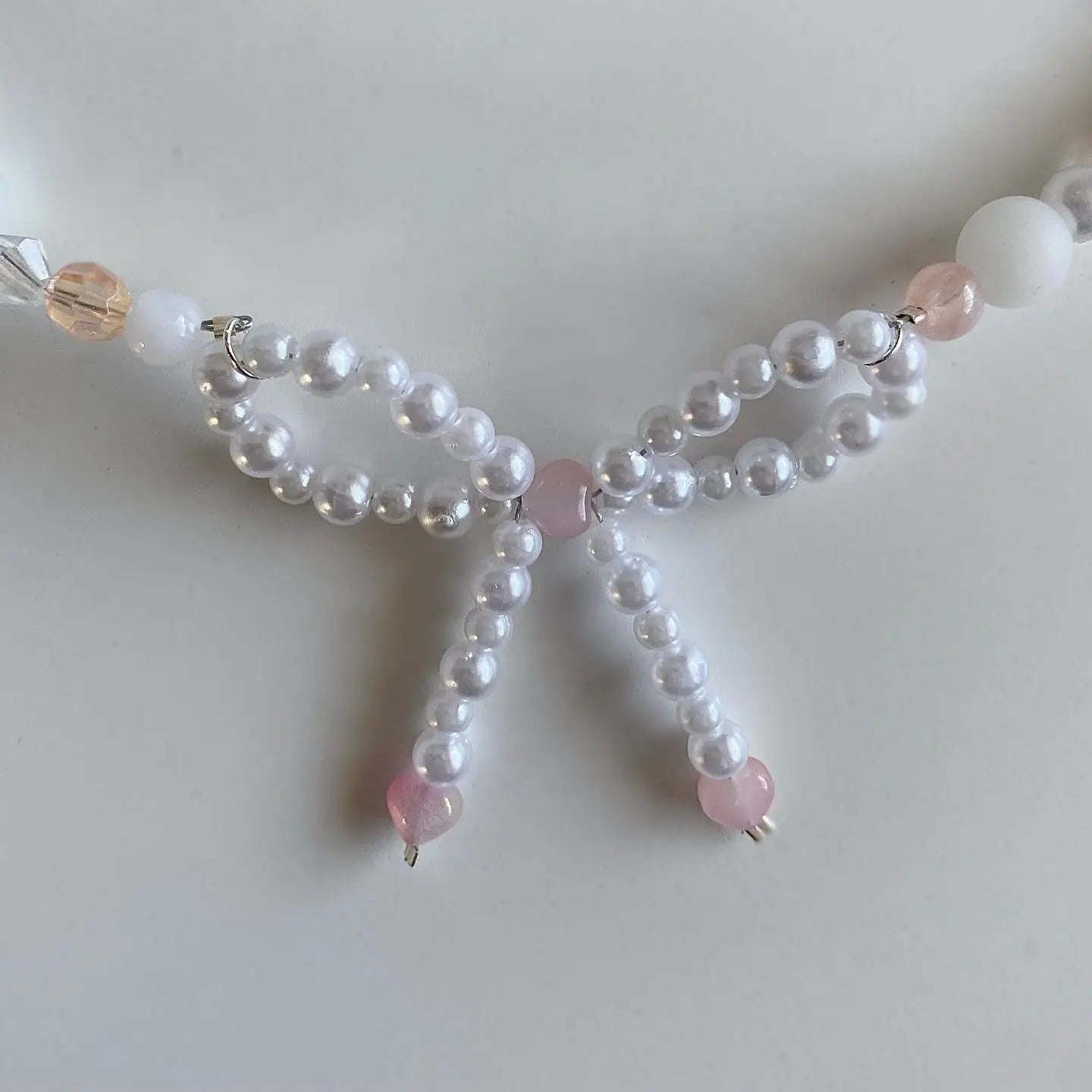 Beaded Bow Necklace PREORDER