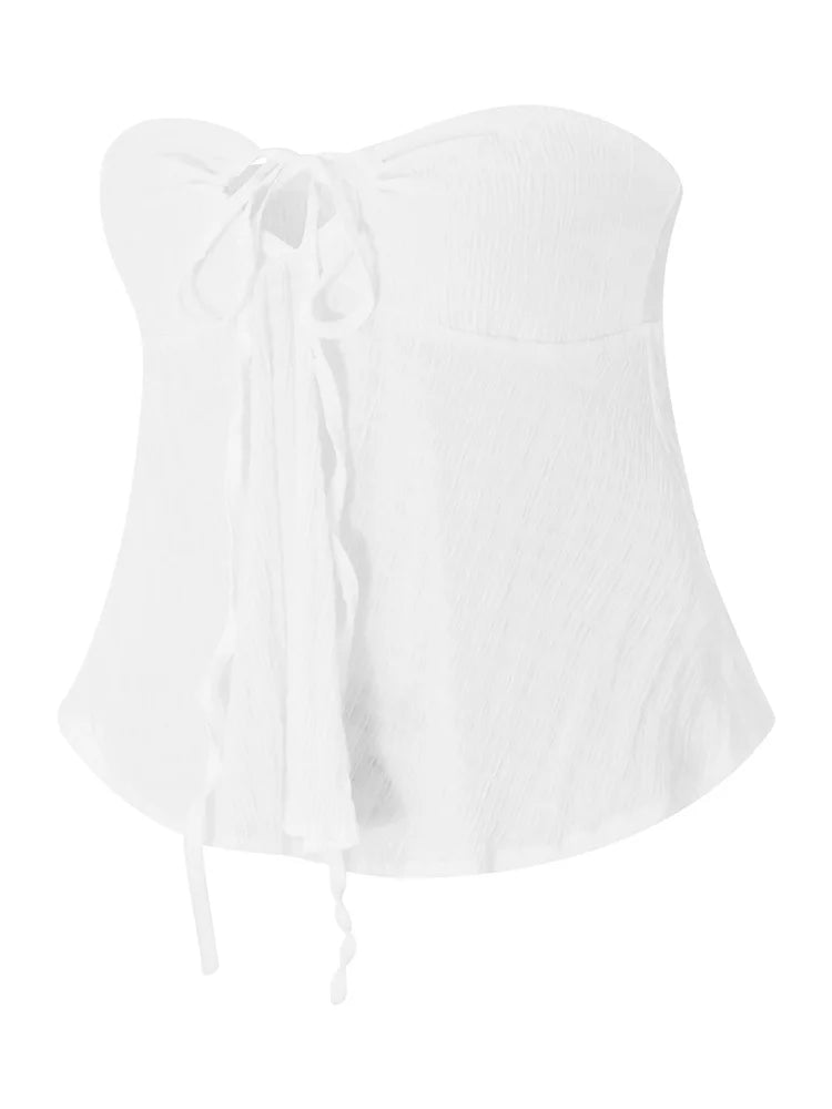 Bonnie Strapless Off Shoulder Ruched Tube Top