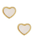 Heart Shaped Gold Dipped Earrings